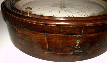 French Decimal System Wall Clock side view