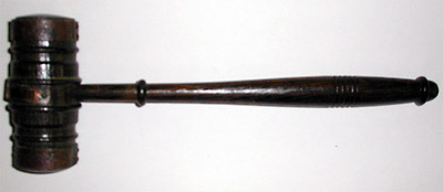 Relic Gavel from Frigate Constitution