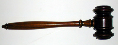 Mahogany and Rosewood Gavel