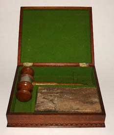 Verdun Hotel de Ville WWI Relic Gavel open box