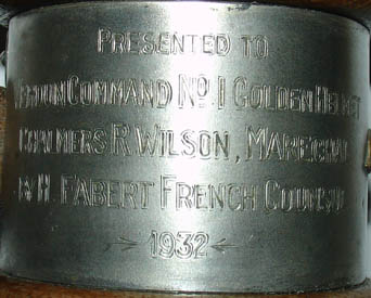 Verdun Hotel de Ville WWI Relic Gavel silver band