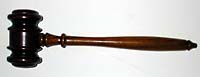 Mahogany and Rosewood Gavel