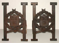 Harvard University Andirons