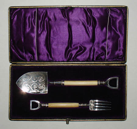 Victorian Silver Serving Utensils
