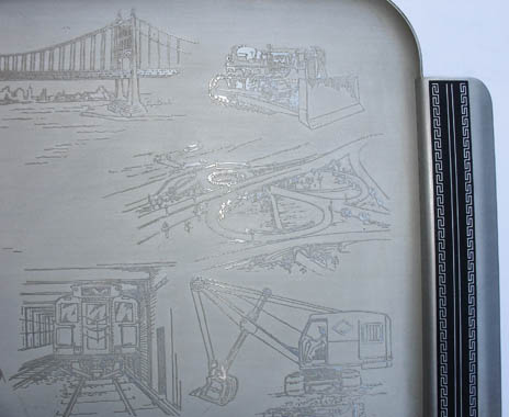 Detail of tray