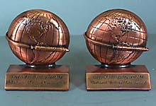 Pair of Globe & Rocket Bookends