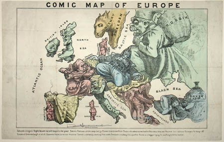 Comic Map of Europe