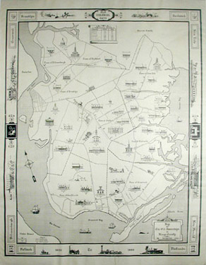 Historic Brooklyn Pictorial Map