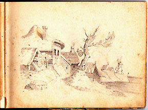 sketch: village