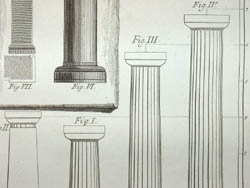 Detail of columns