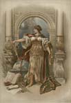Allegorical Print with Globe