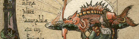 detail of letter G