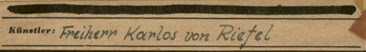 artist's signature