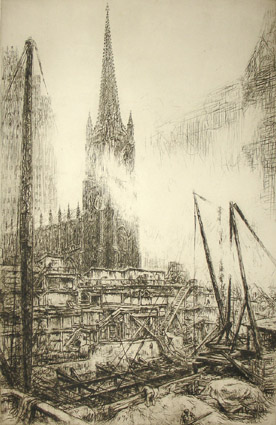 Number 1 Wall Street under construction
