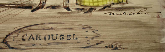 Carousel No. 12, original costume design, detail