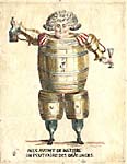 Physicomorphic wine figure