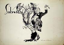 Lobster and Man Illustration