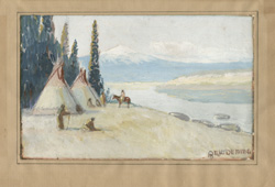 Indian Encampment Matted