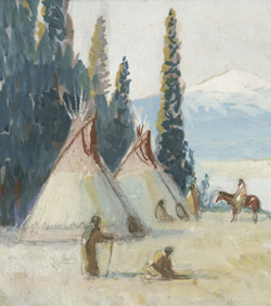 Indian Encampment Detail