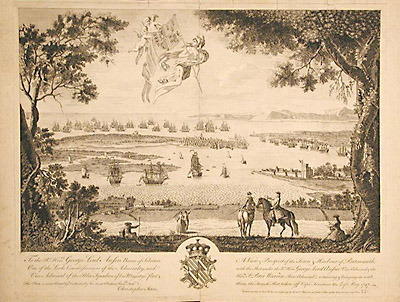 A View Prospect of the Town's Harbour of Portsmouth with the Fleet