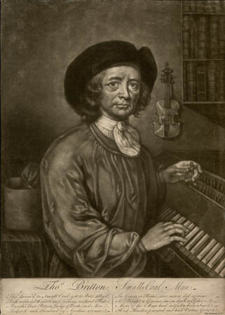 Portrait of Thomas Britton, the Musical Small-Coal Man