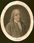 Portrait of Ben Frankin, after Charles Philippe Amedee Vanloo