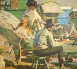 Gypsies on Epson Downs, Derby Week detail