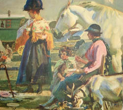 Gypsies on Epson Downs, Derby Week detail