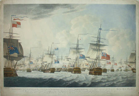 View of the British Fleet at Noon on the 11 October 1797