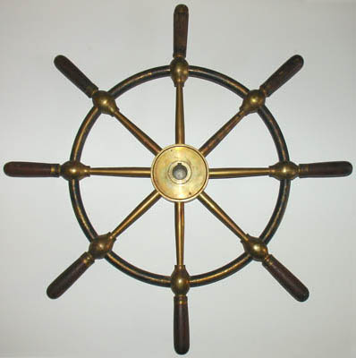 John Hastie ship steering wheel front