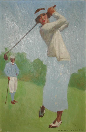 Fade-away Golfer