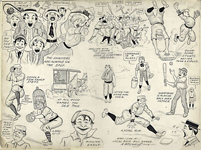 Weindorf Baseball Illustration